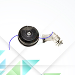 Редуктор в сборе для мотокос Makita SH 230, EM 2500, EM 2600 d-24 мм, 10 шлицов в комплекте с триммерной головкой