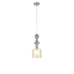 8292/1A MODERNI LN26 367 хром/белый/прозрачный, металл/стекло/хрусталь Подвес E27 1*60W 220V GANNA