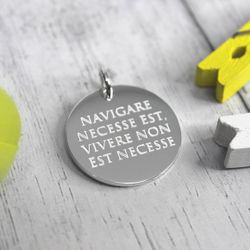 Кулон подвеска из серебра с гравировкой на заказ