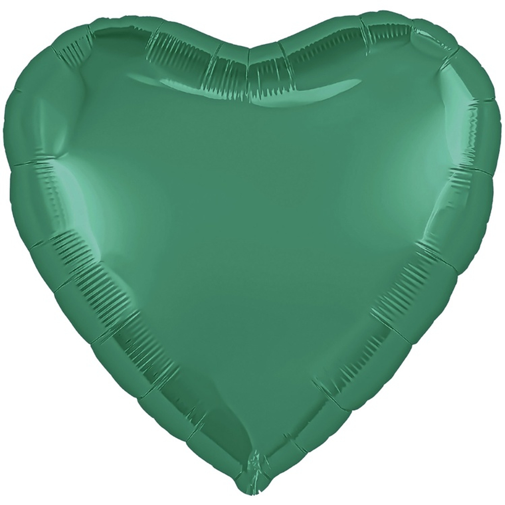 Шар фольгированный Сердце 46 см (Зеленый)