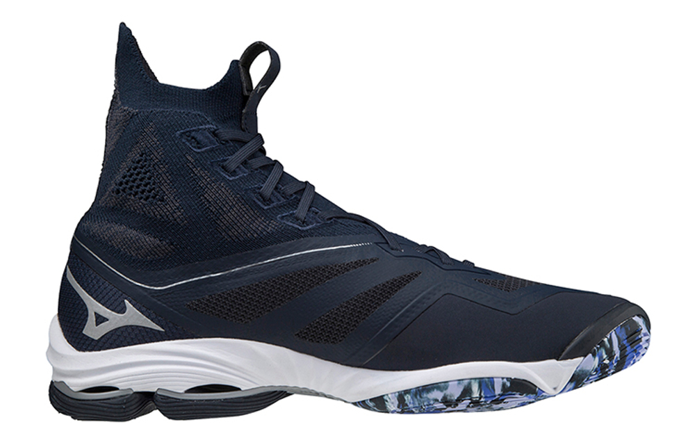 Mizuno Wave Lightning Collection Textile, Synthetic Leather Casual Slip Resistant, Abrasion Resistant, Breathable