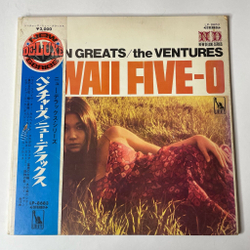 Винтажная виниловая пластинка LP The Ventures Hawaii Five-O Golden Greats (Japan 1969) (Red Wax Vinyl)
