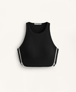 Oysho Топ Compressive, черный