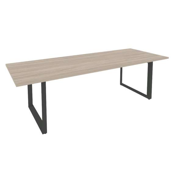Onix Direct Стол переговорный на О-образном м/к O.MO-PRG-25 Дуб Аттик/Металл Антрацит 2580*980*750