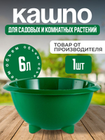 Кашпо на ножках для цветов пластиковое, 2 шт.