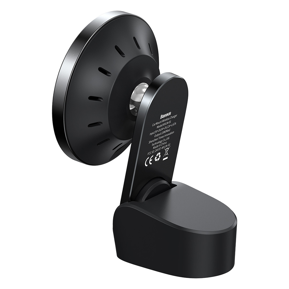 Автомобильный Держатель с беспроводной зарядкой Baseus Big Energy Car Mount Wireless Charger - Black