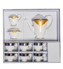 Pavone JK-195 Чайный сервиз 15 пр. на 6 перс. «Золотой Палермо» (Gold Palermo  )