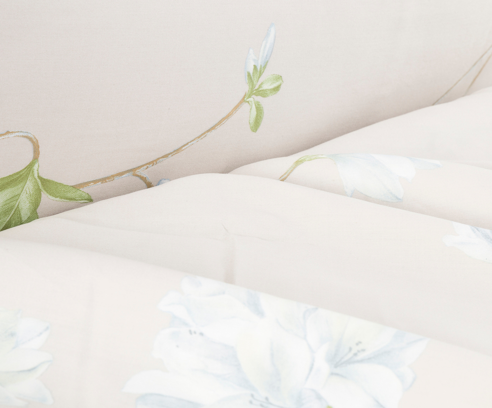 Постельное белье 2 спальное евро макси Mirabello Azaleа голубое