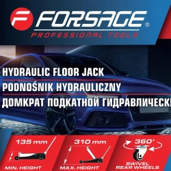 Домкрат подкатной гидравлический 2т (h min 135мм, h max 310мм) Forsage F-TA820011
