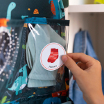 Наклейки для кармашков в детский сад. Для мальчиков