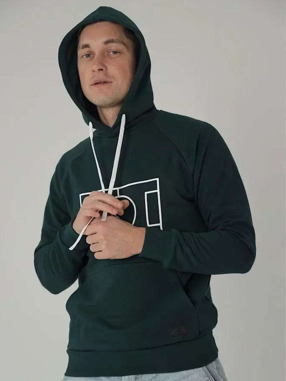 Худи поле зеленое Город Горький мужское