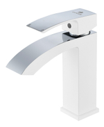 44111-F Смеситель од. для раковины (БЕЛЫЙ) GANZER (10/1шт)