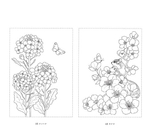 A Journey Through Flowers and Animals. Coloring Book