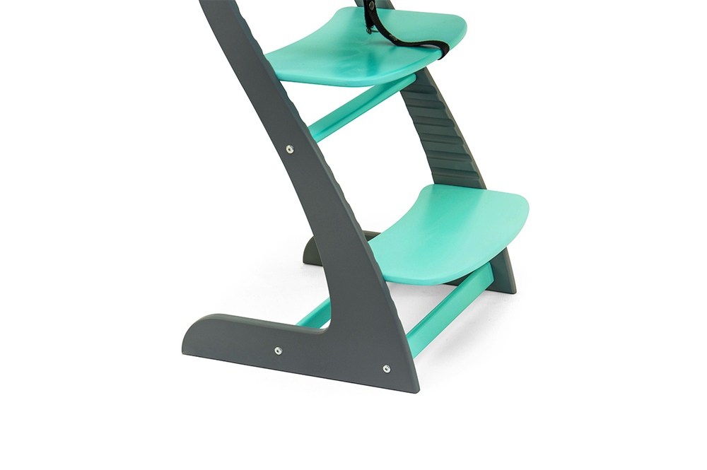 Детский растущий регулируемый стул Бельмарко Усура Графит-Мятный