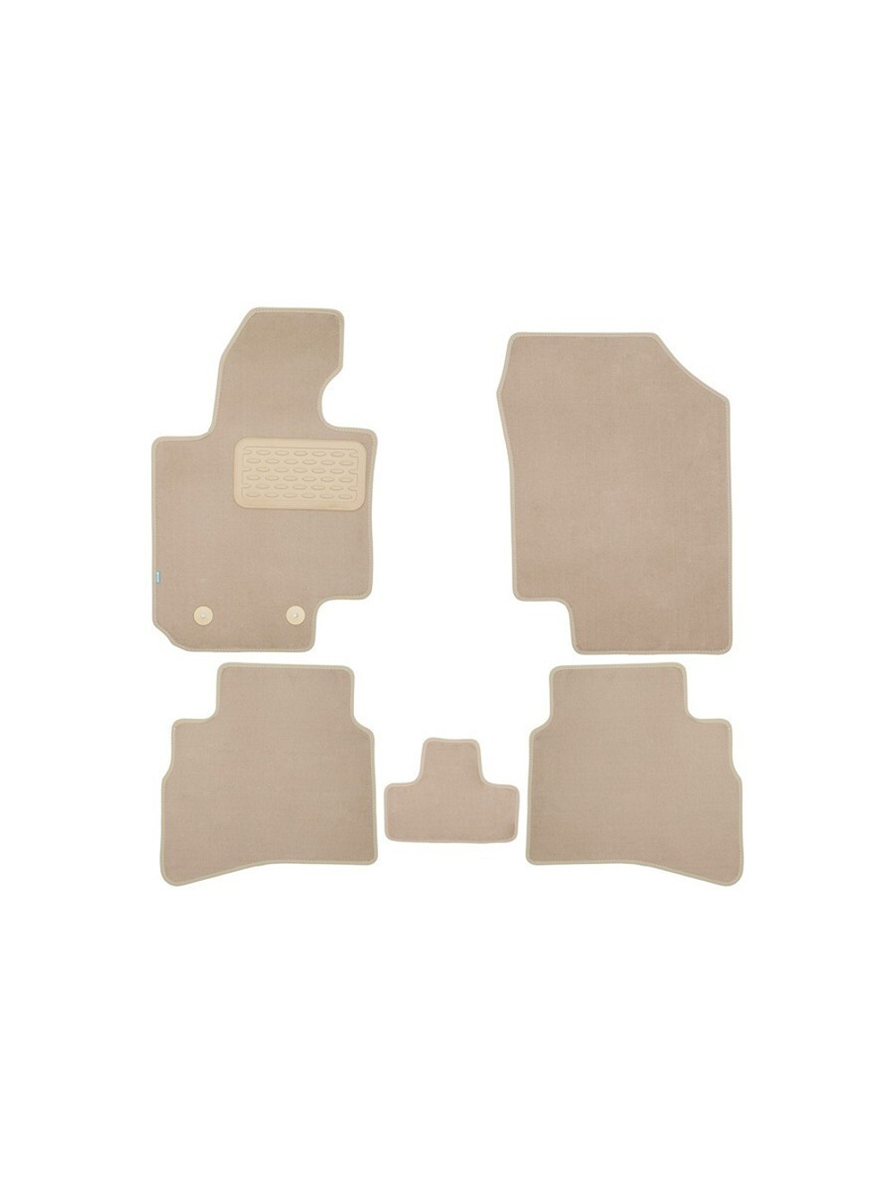 Коврики в салон для JAC JS4 2022- внедорожник , 5шт. (текстиль, бежевые) KLEVER0412600222112KH