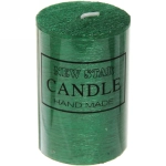 Свеча «New Star» 5*7,5см цвет изумрудный ZD-072