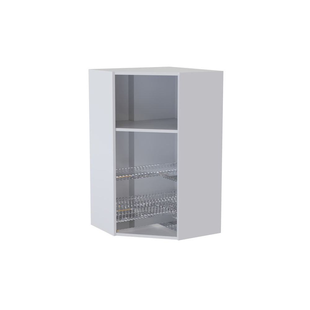 Берн Навесной угловой шкаф с посудосушителем 550*550 ВУС