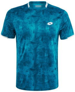 Футболка для мальчика теннисная Lotto Top Ten B Tee PRT PL - mosaic blue