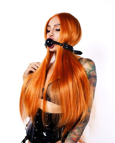 Черный силиконовый кляп-шар Scandal с ремешком из натуральной кожи (Цвет: черный)