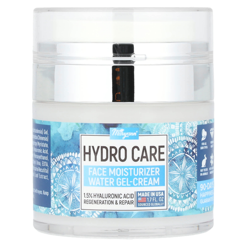 MaryAnn Organics, Hydro Care, увлажняющий крем для лица, водный гель-крем, 1,7 жидк. унц.