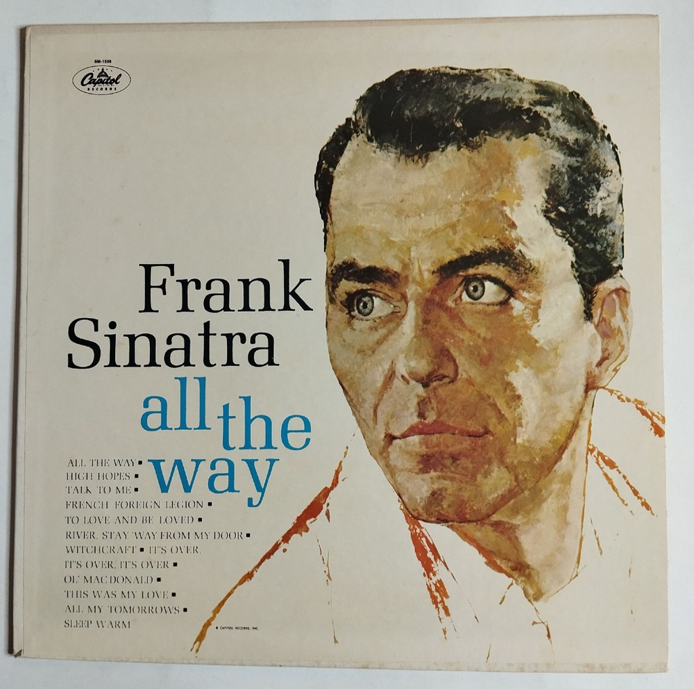 Винтажная виниловая пластинка LP Frank Sinatra All The Way (USA 1976)