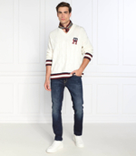 Хлопковый свитер monogram cable cricket Tommy Hilfiger - кремовый (MW0MW27764)