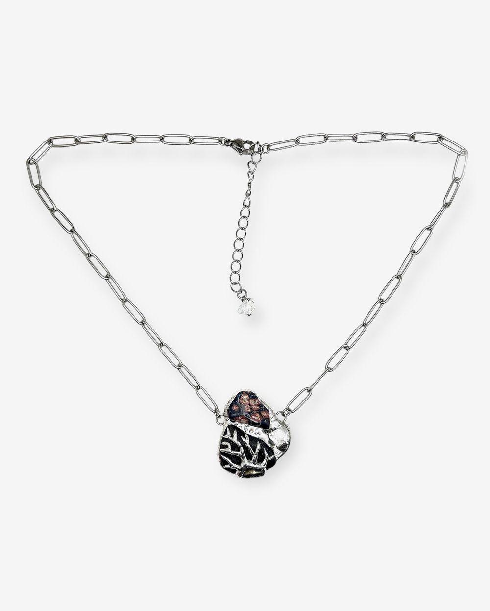 Подвеска Reglow Lab mycelium Mc-Pn-2 галька горный хрусталь