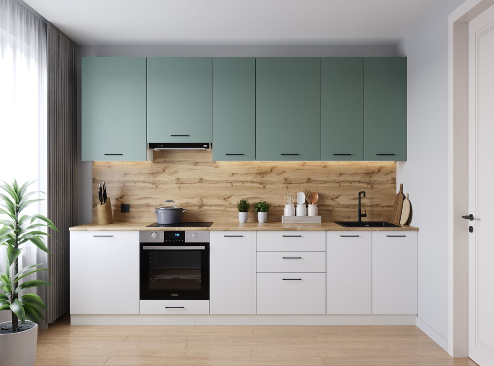 Кухонный гарнитур Муссон 3000 мм (38мм)