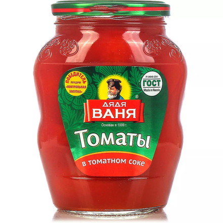Томаты в томатном соке Дядя Ваня 680 гр
