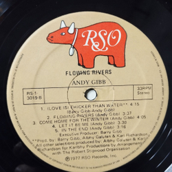 Винтажная виниловая пластинка LP Andy Gibb Flowing Rivers (USA 1977)