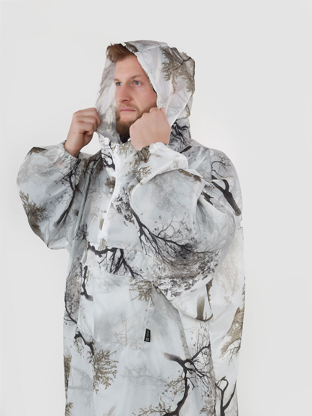 Маскировочный костюм Зима-2 (с карманом), 56-64, деревья