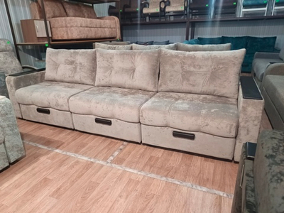 3D диван 90х90х90 жемчужно-белый