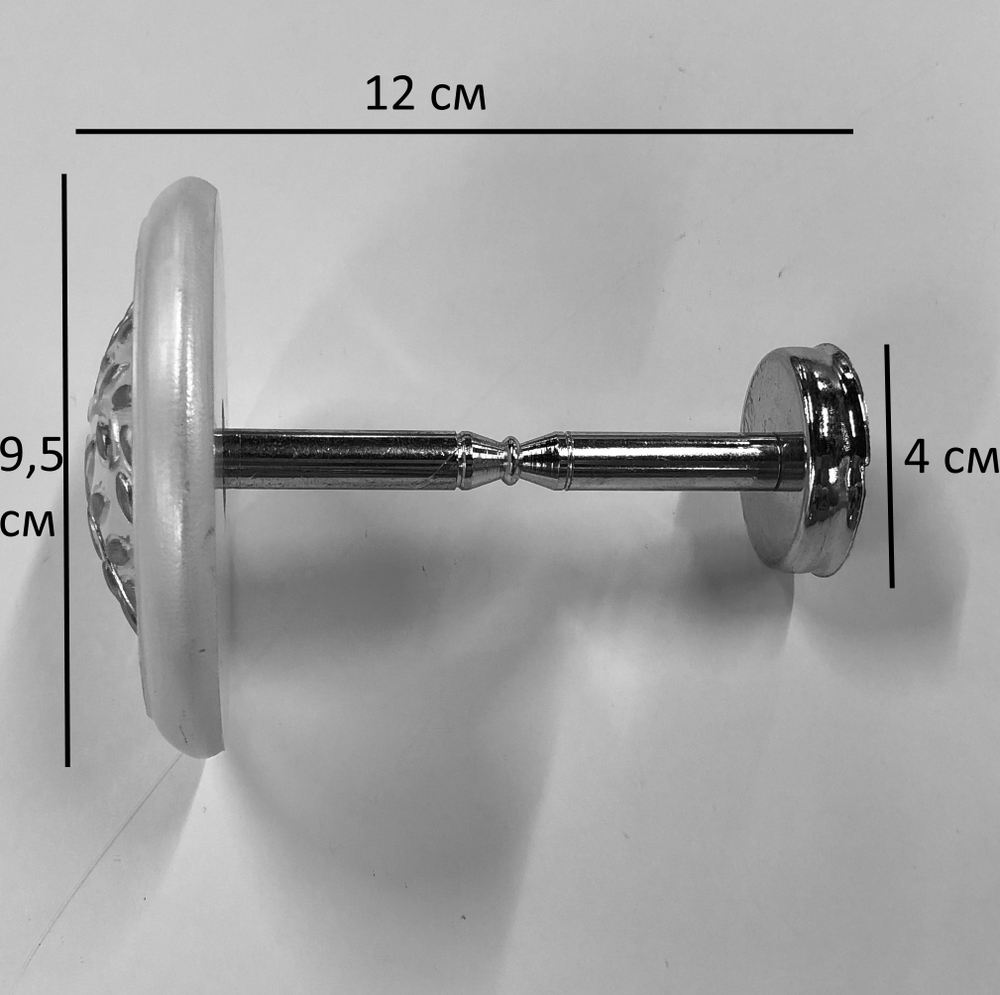 Держатель для штор r166, цвет белое золото