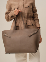 Кожаная сумка Laura DBR 31170 тауп