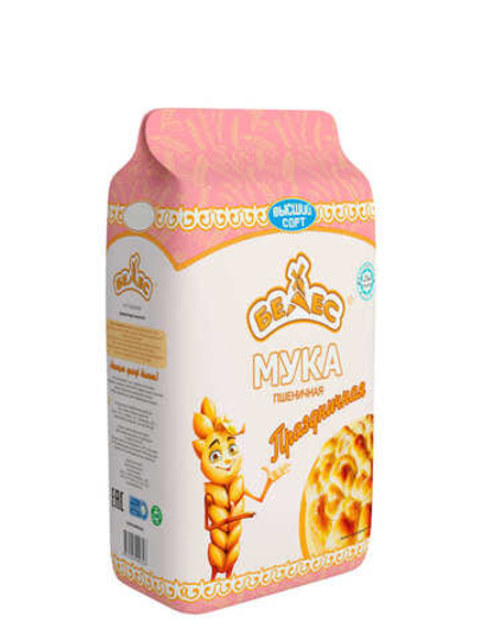 Мука пшеничная "Белес Праздничная" 1кг. Казахстан
