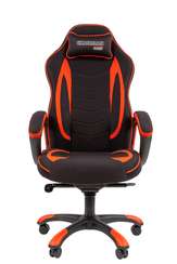 Кресло Chairman game 28 Россия ткань черный/красный (мультиблок)