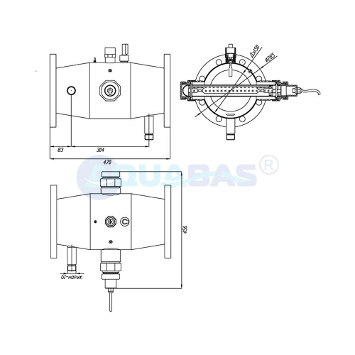УФМ.18 Излучатель ультрафиолетовый XENOZONE UVM-1800 (100м3/ч, 1,8кВт, Ду150) в комплекте с датчиком интенсивности УФ излучения и блоком промывки