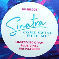 Frank Sinatra - Come Swing With Me! Coloured Blue Vinyl, LP. Новая запечатанная виниловая пластинка
