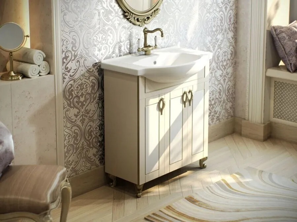 Умывальник "Элеганс-75" белый Kirovit