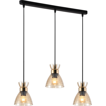 Светильник подвесной (подвес) Rivoli Iris 9186-203 3хЕ27 60 Вт модерн