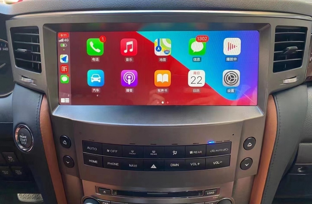 Магнитола для Lexus LX570 2007-2015 - Radiola RDL-LEX-LX08 монитор 12.3" на Android 12, 6Гб+128Гб, CarPlay, 4G SIM-слот