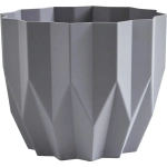Кашпо для цветов пластиковое 3л d-20см «Геометрия» Серый жемчуг