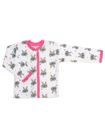 Кофточка д/новорожд. р.68-74 M0833IR-0/1 белый, зайчик (Такро)