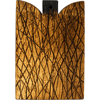 Доска для подачи прямоугольная с ручкой дуб; H=25,L=260,B=180мм