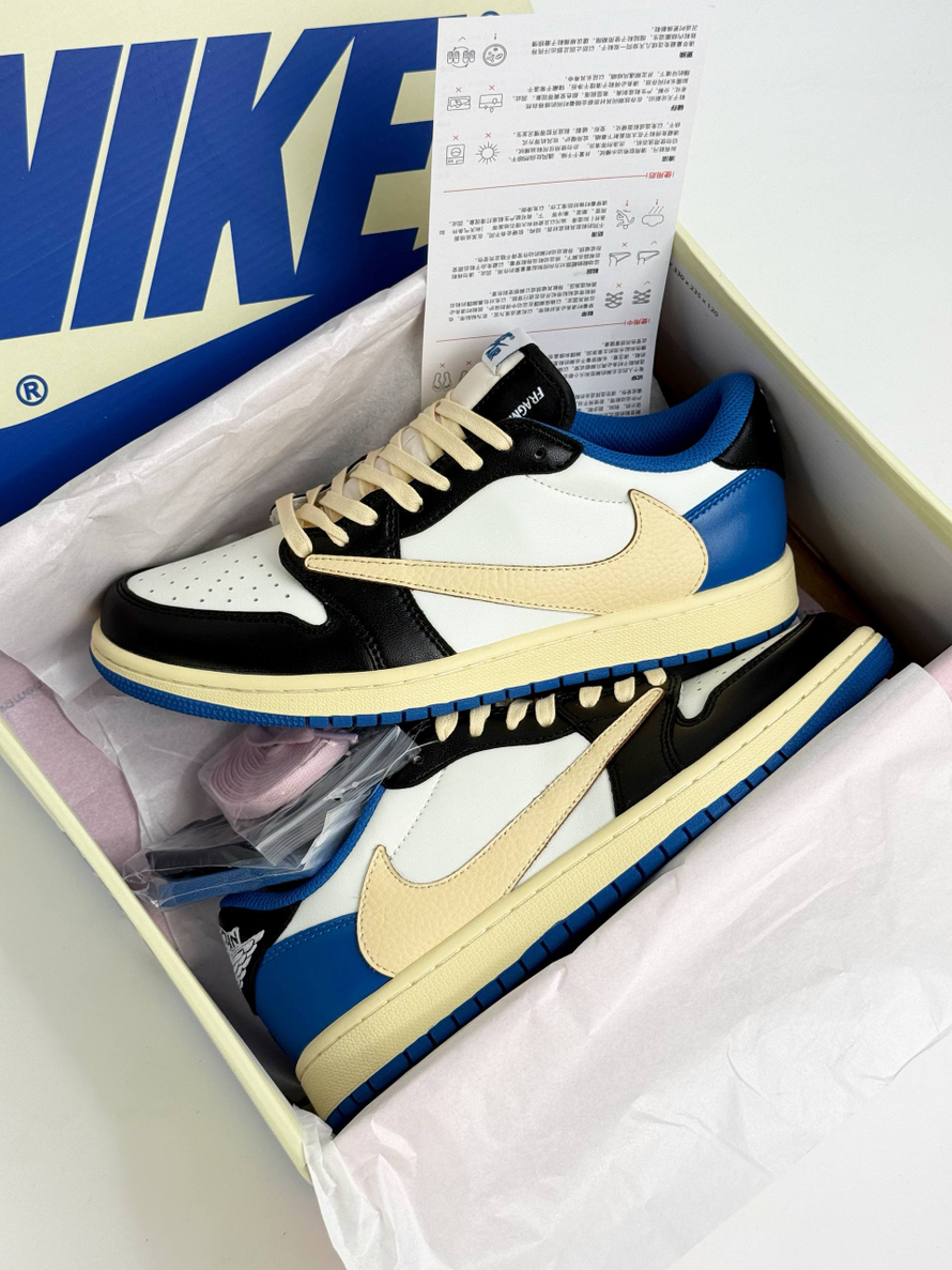 Кроссовки Nike Air Jordan 1 Low #B263 (син.)