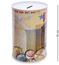 BX- 44/3 Металлическая копилка бол. «Евро»