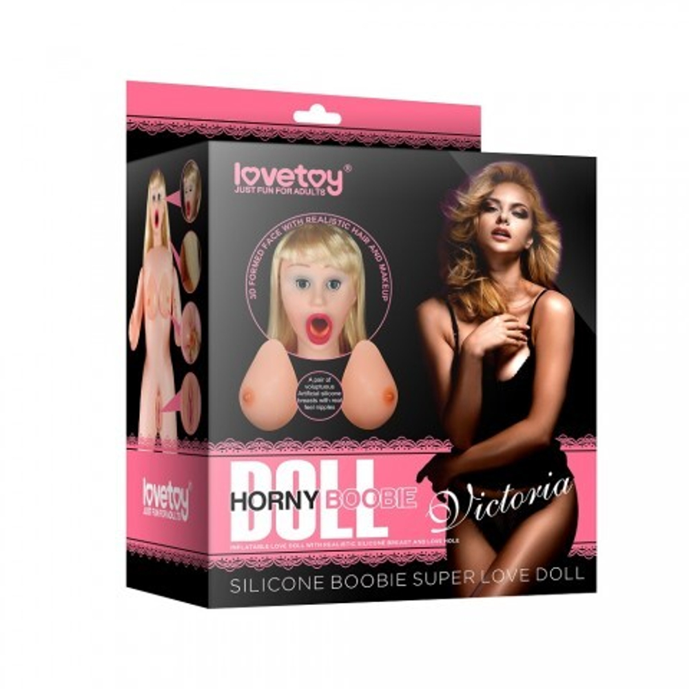 Надувная секс-кукла Lovetoy Love Doll, силикон, блондинка