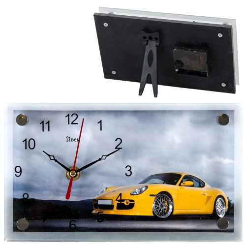 Часы 21 Bek настольные 1323-545 "Машина желтая"