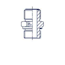 Штуцер FE ORFS 1" D14-15-16 M22x1.5