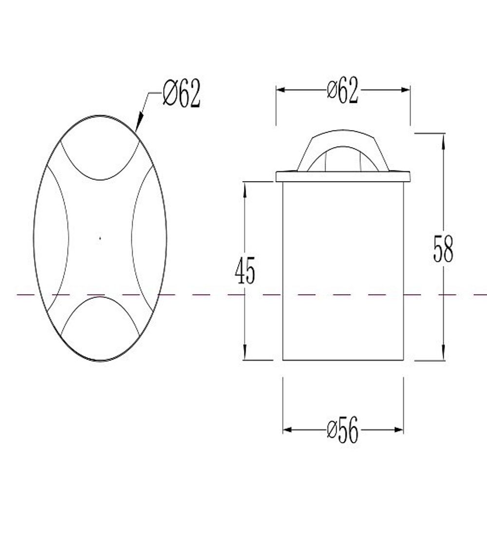 Встраиваемый в дорогу светильник Maytoni Biscotti O036-L3B3K